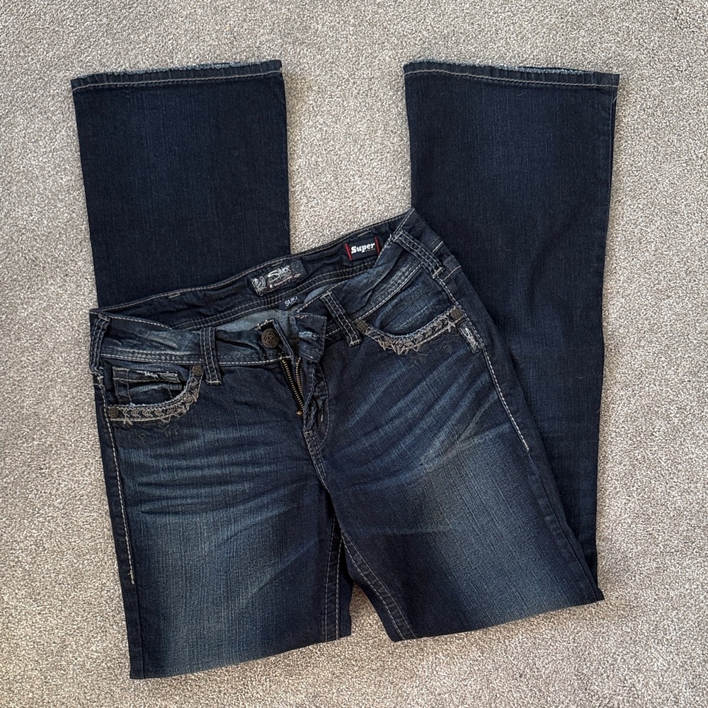 Silver Jeans Women's Boot Cut Jeans - Dark Indigo Wash